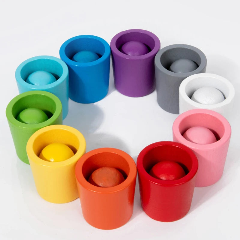 Montessori Ballen & Bekers Sorteerspel - KIDOO KIDS